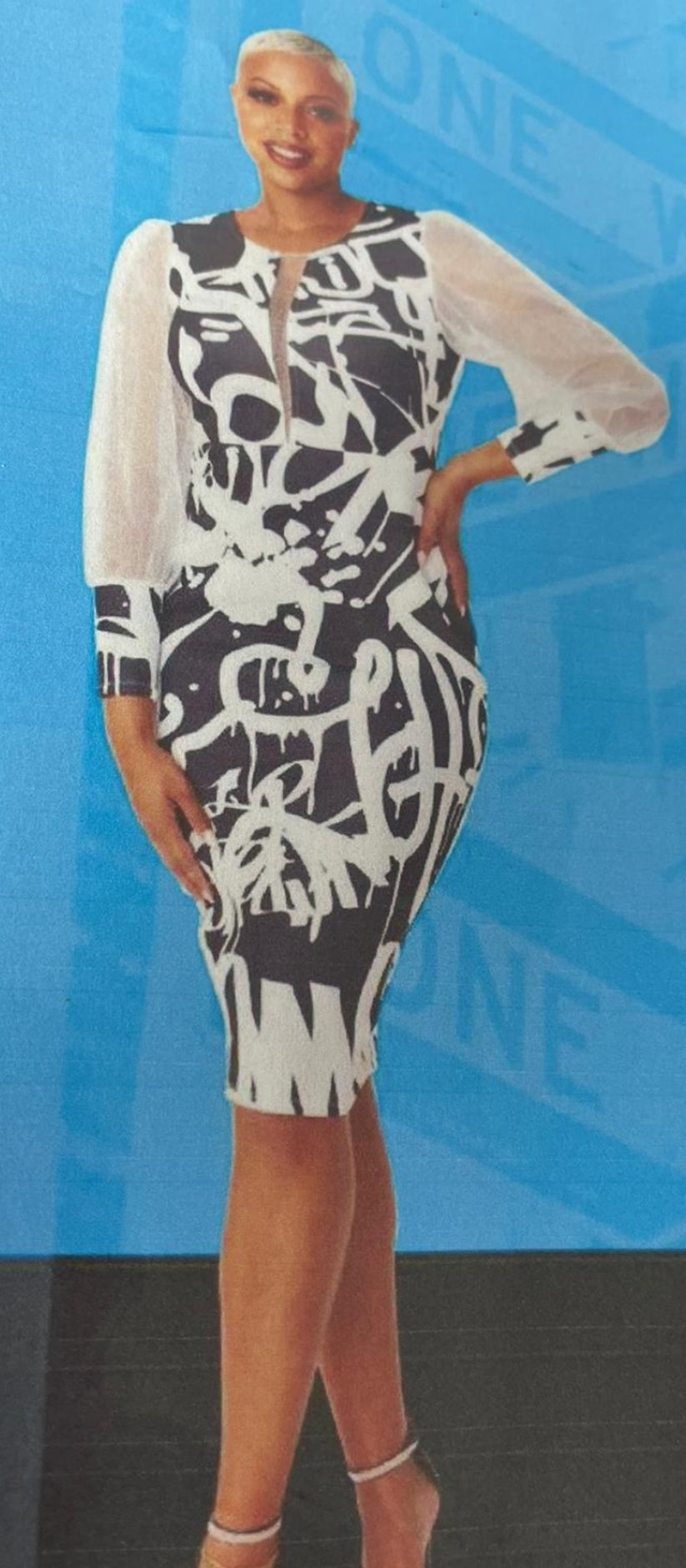 The Black and White Cougar Dress